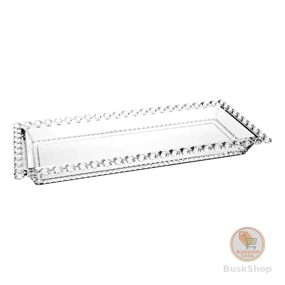 Travessa Para Servir 30cm L'hermitage Em Cristal Cor Transparente