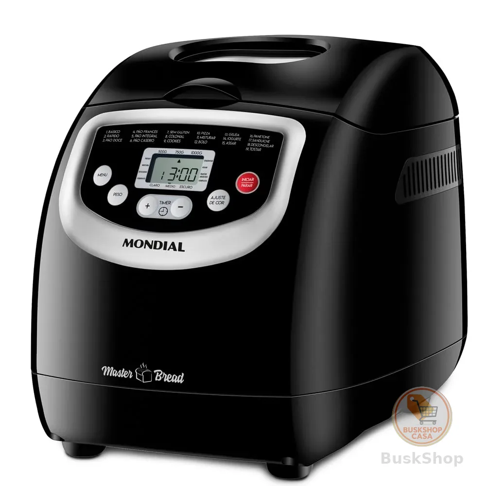 Panificadora Automática Master Bread, Mondial, Preto, 700W, 220V - NPF-53