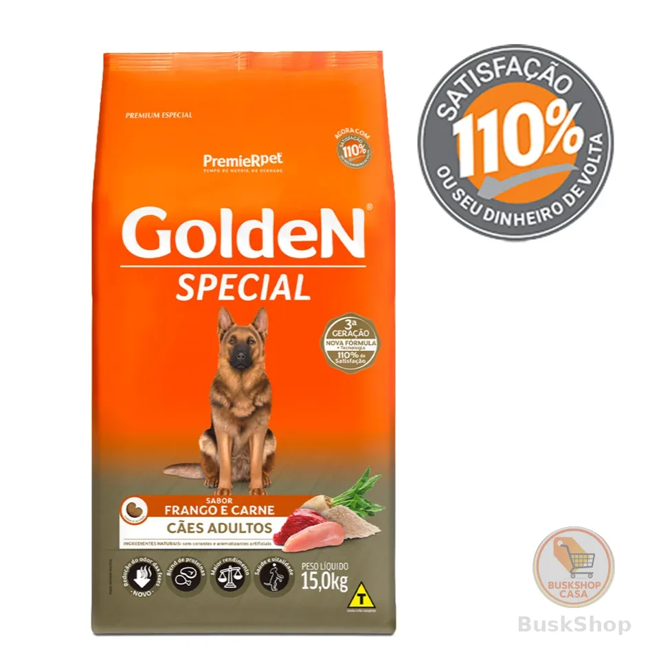 Ração Golden Special Cães Adultos Frango e Carne 15 kg
