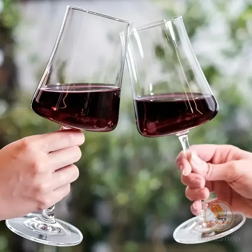 6 Taças Cristal Vinho 460ml Linha Xtra Titanio Cor Transparente
