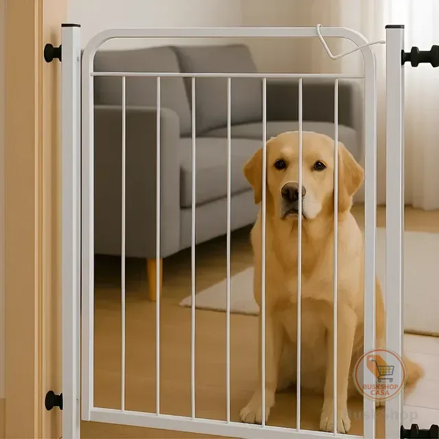 Portão Pet Crianças Reforçadas 68 A 92 Cm Regulável Grade