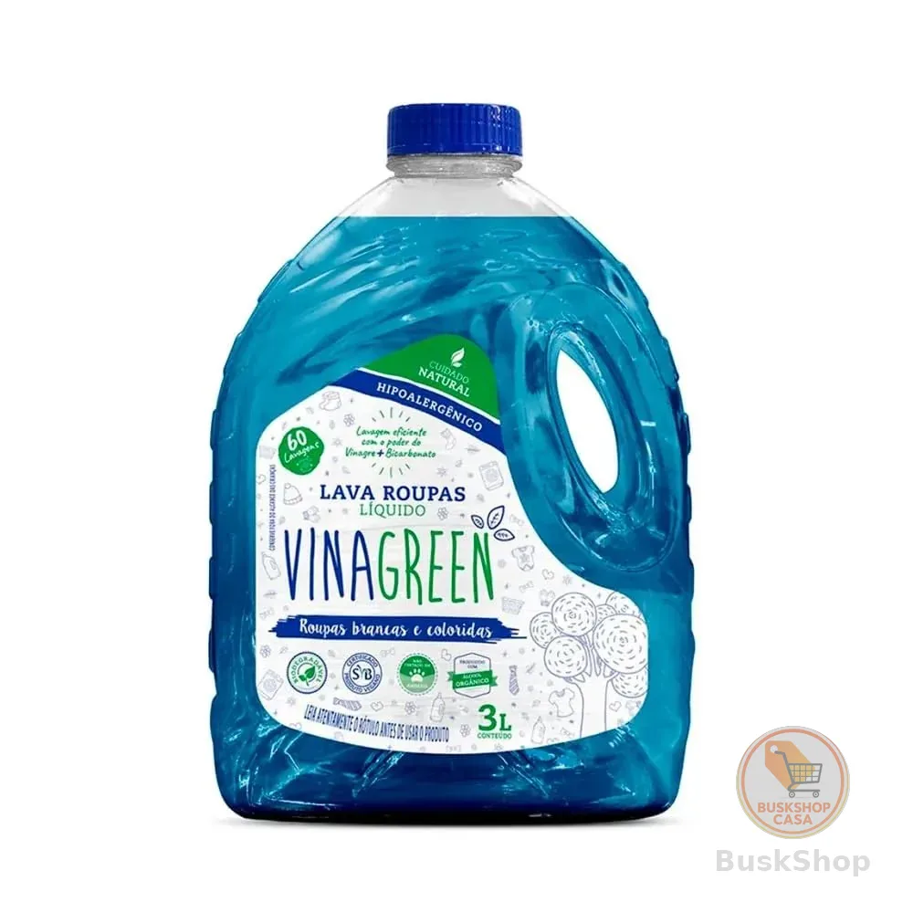 Vinagreen Lava Roupas Liquido 3L Tradicional