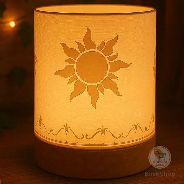 Luminária Rapunzel vela LED – Abajur Decorativo | Inspirada no Filme Enrolados | vela led Versão atualizada