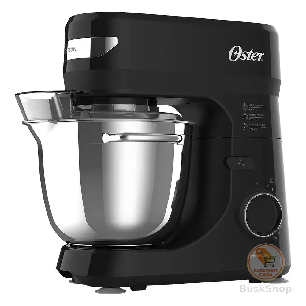 Batedeira Planetária Bowl Inox Oster Cor Preto