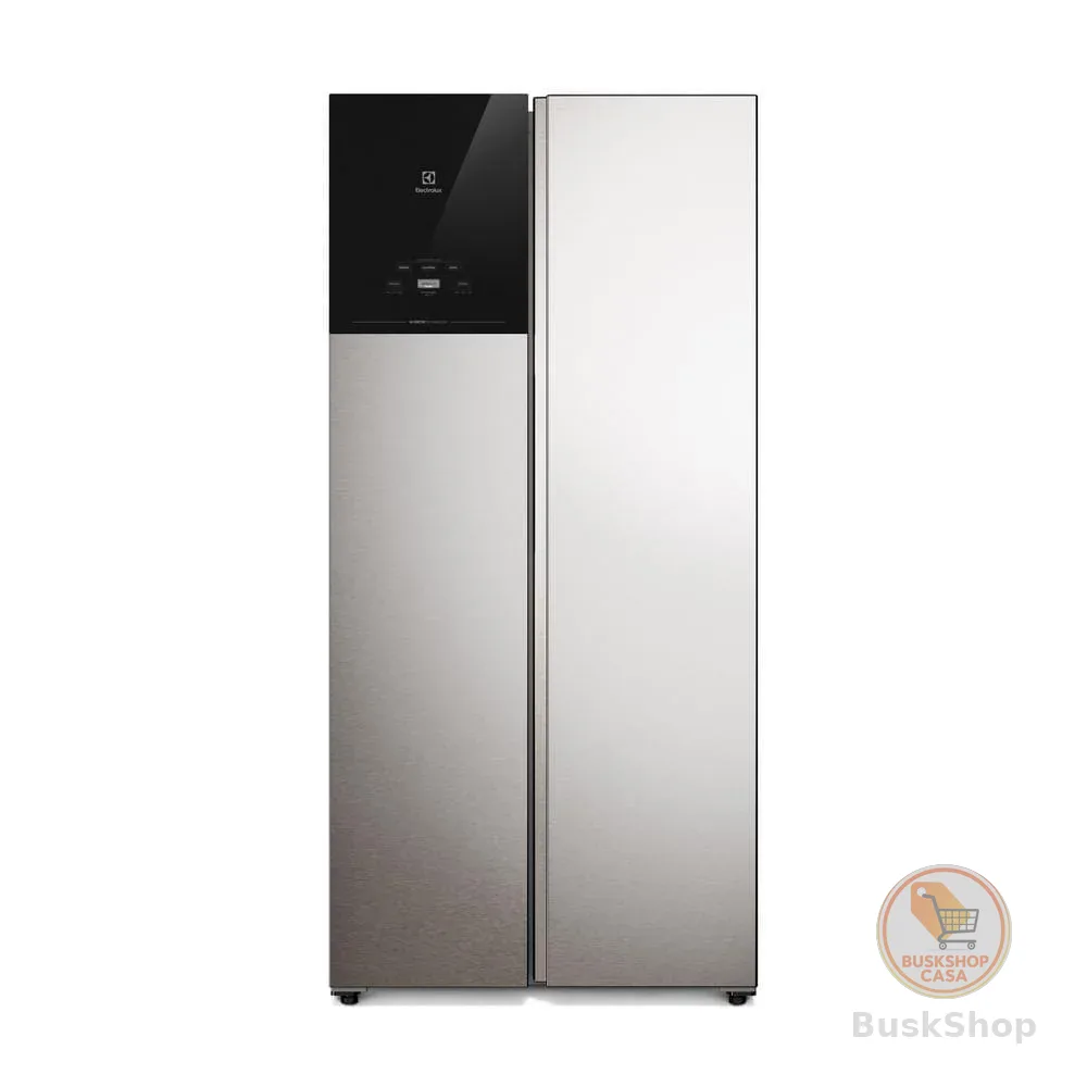 Geladeira Electrolux Frost Free Inverter 431L AutoSense Bivolt Side by Side Cor Inox Look (ES40S)