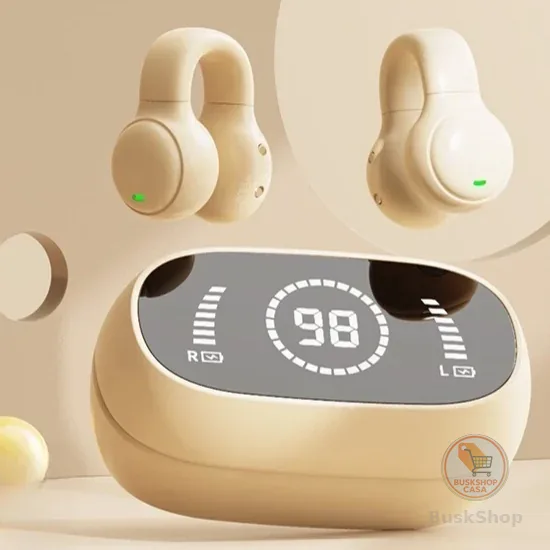 Fones de ouvido sem fio Bluetooth Ear-Hook 5.3 Mini fones de ouvido estéreo para Android Ios -B4