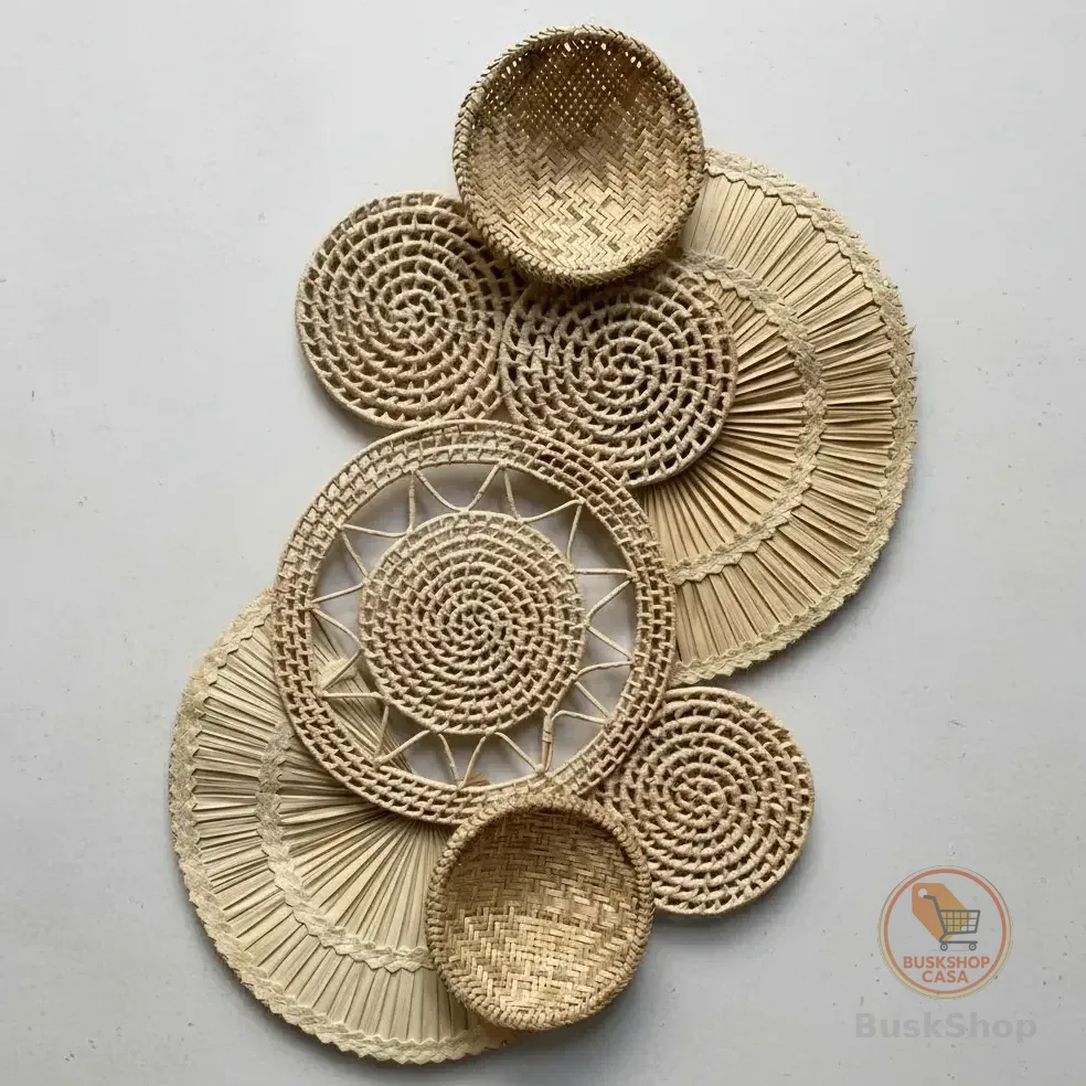 Decoração De Parede Cestaria Artesanal Boho Arraial