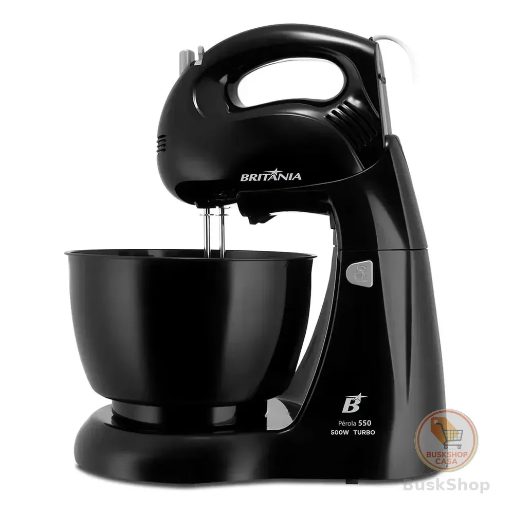 Batedeira Britânia Pérola 550 Turbo Tigela para 4,3L 500W