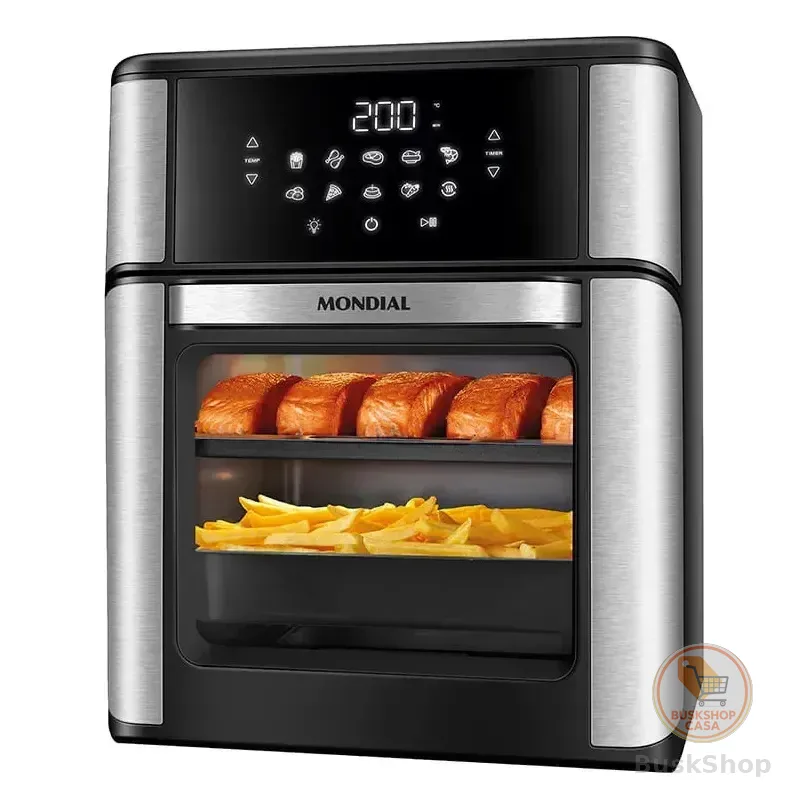 Fritadeira Air Fryer Forno Oven 12l Mondial AFON-12L-BIN
