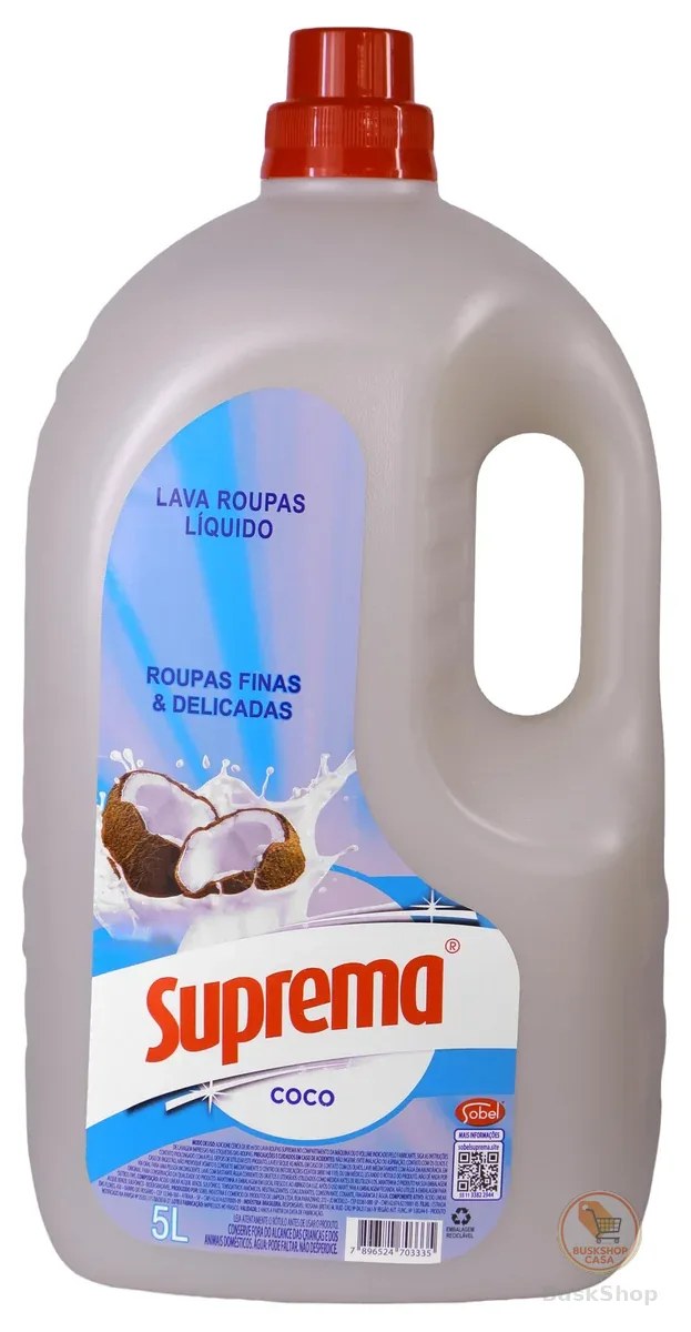 Suprema Lava Roupas Coco 5L - Nova embalagem (Pode variar)