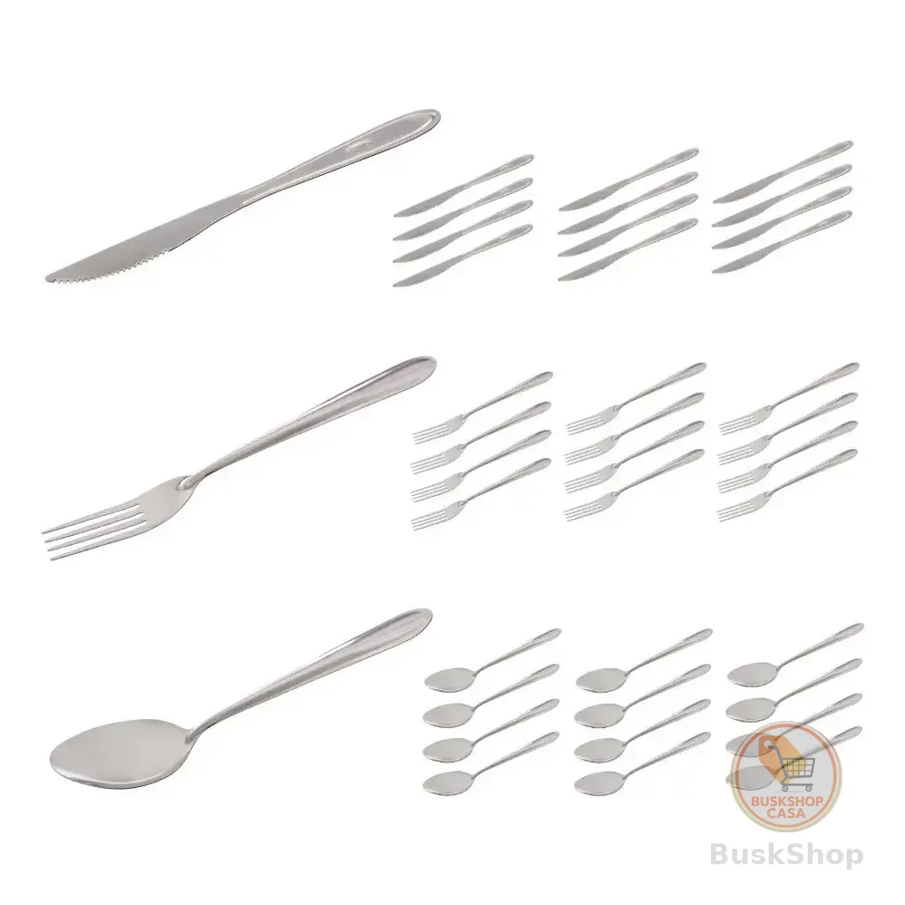 36 Talheres Garfo Colher Faca Inox Bufffet Restaurante Bar