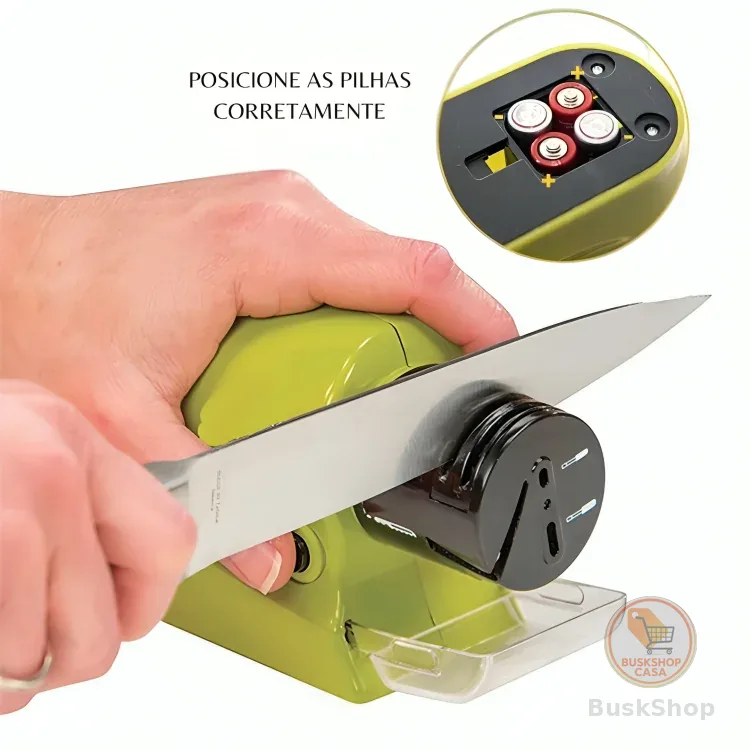 Amolador de Faca Elétrico a Pilha Portátil de Utensílios de Cozinha Facas Tesoura Ferramentas Profissional
