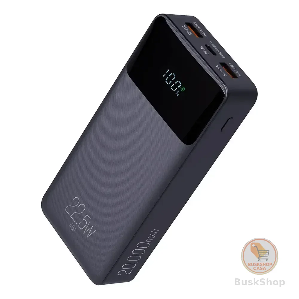 Power Bank Pro 20000mah ELG Pb200bk, Bateria Portátil Univer Preto