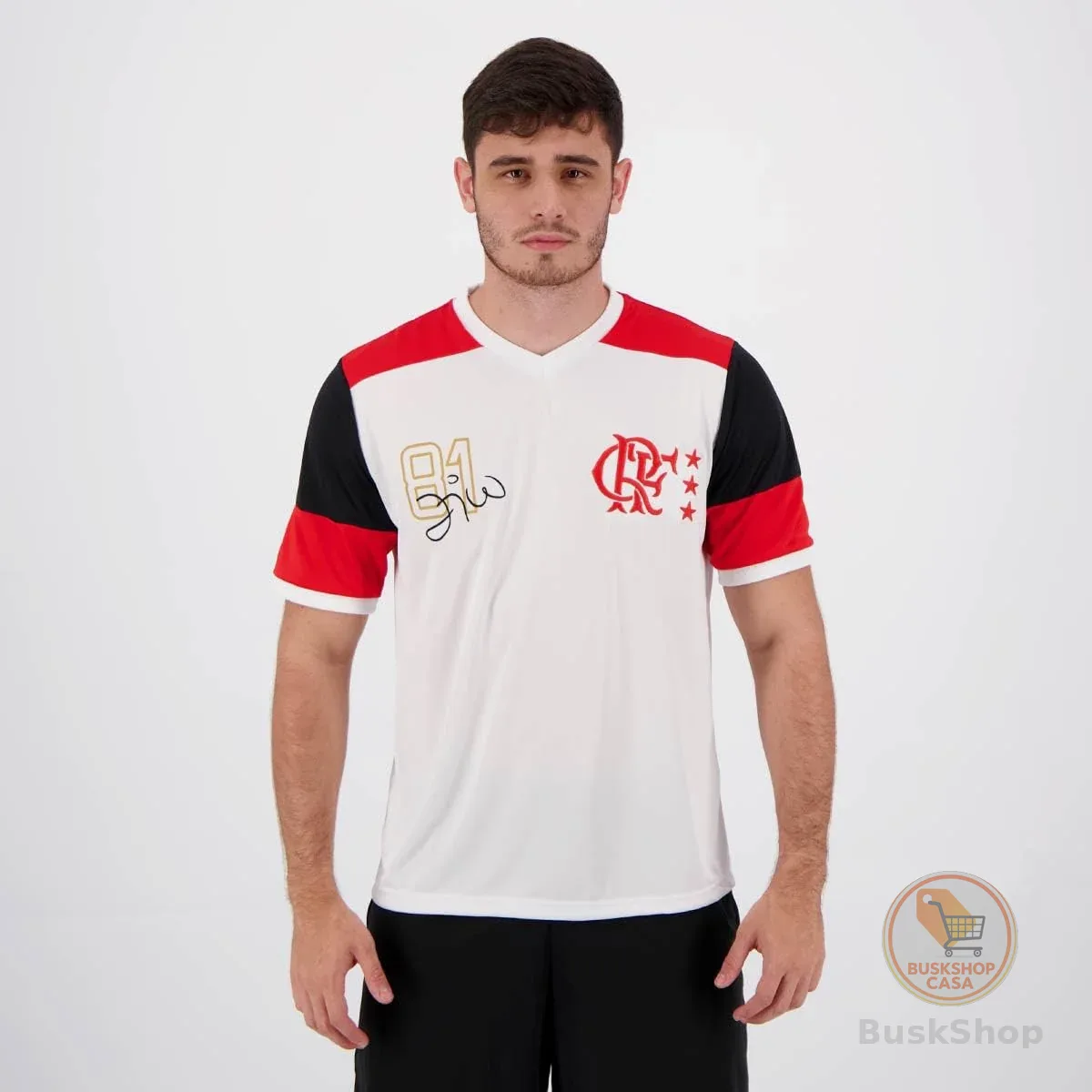 Camiseta Zico Retro BrazilineMasculino