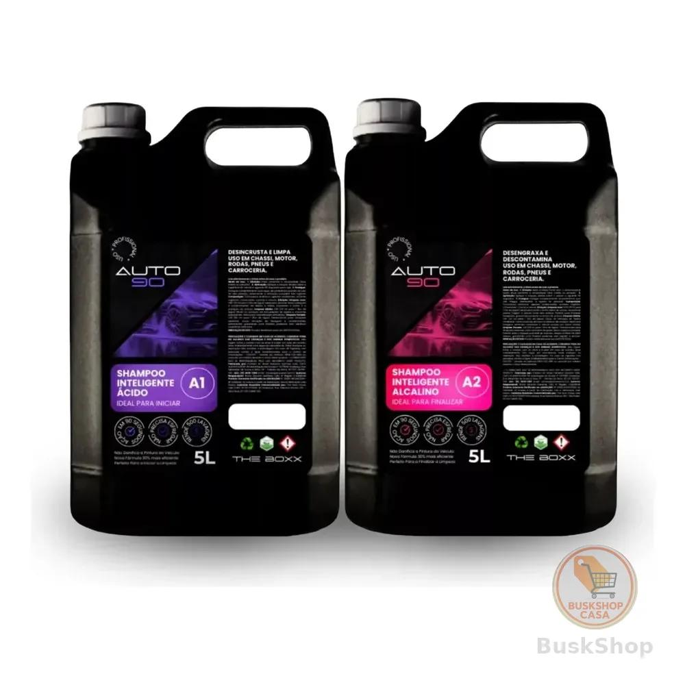 Kit 10l Shampoo Potente Lavagem Caminhão Ônibus Caminhão
