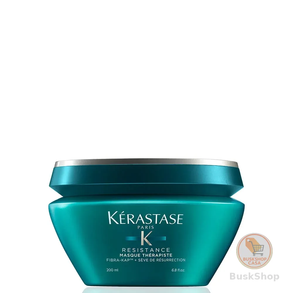 Thérapiste Kérastase Máscara de Tratamento para Cabelos Danificados e Quebradiços com Reconstrução Profunda que Recupera Força e Elasticidade da Fibra Capilar Resistance, 200ml