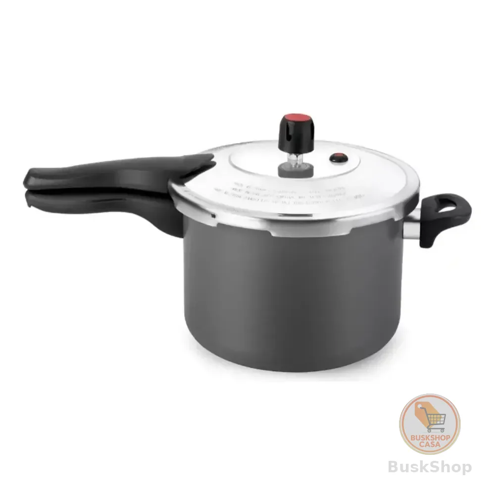 Panela De Pressão Alegrete 4,5l Antiaderente Cinza Para Fogões A Gás Panela De Pressao Cinza