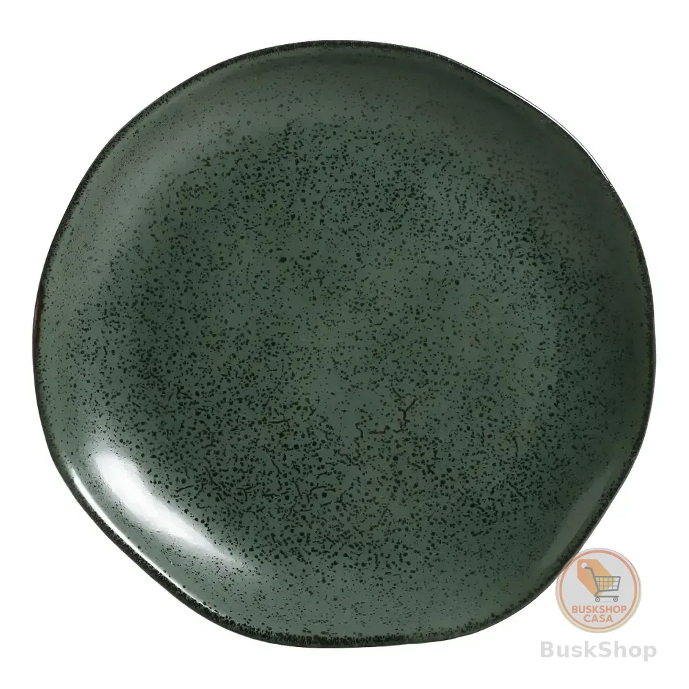 Conjunto 6 Pratos De Sobremesa Orgânico Arauco Ø19,5cm Porto Brasil Verde