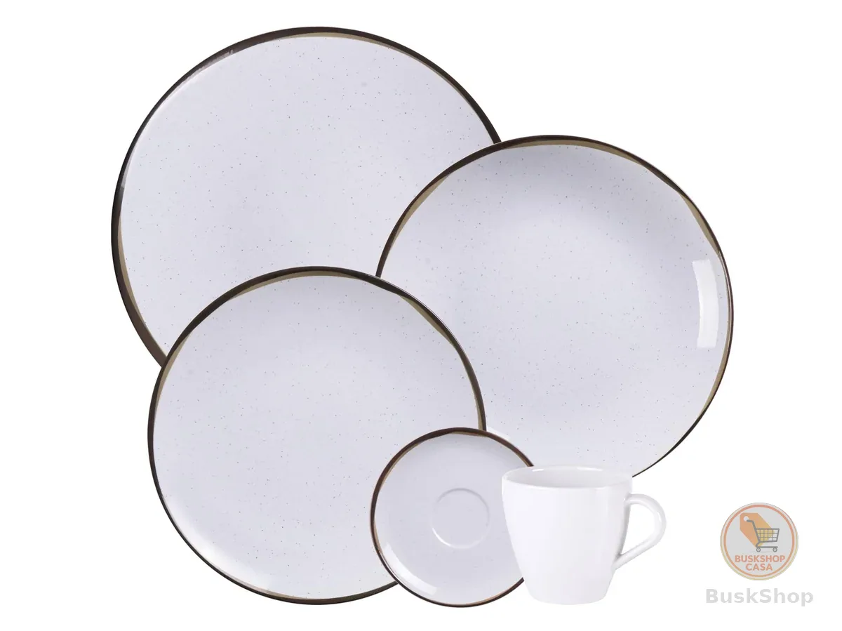 Aparelho de Jantar Tramontina Canyon em Porcelana Decorada 20 Peças