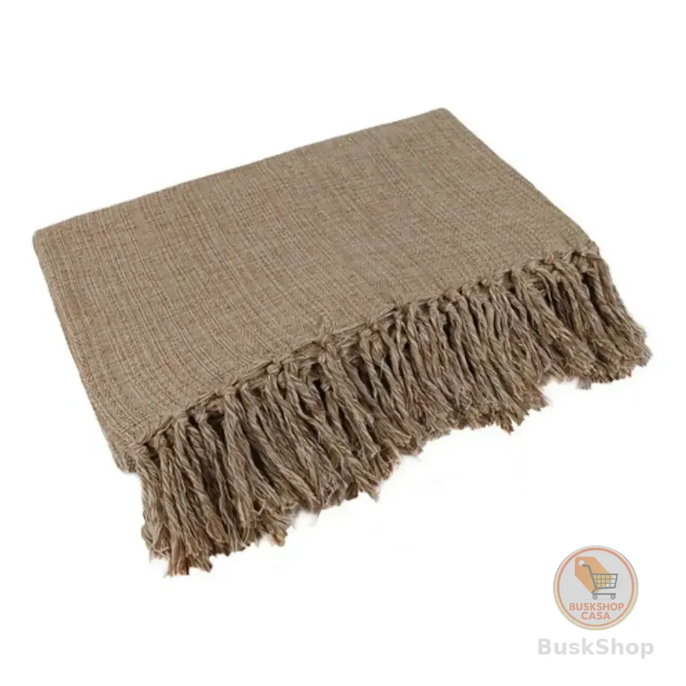 Manta Para Sofá Gigante Decorativa Protetora 2,40x1,80 Cor Caramelo