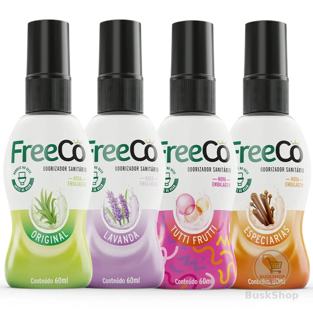 Freecô Bloqueador De Odores Sanitários - Pack com 4 unidades
