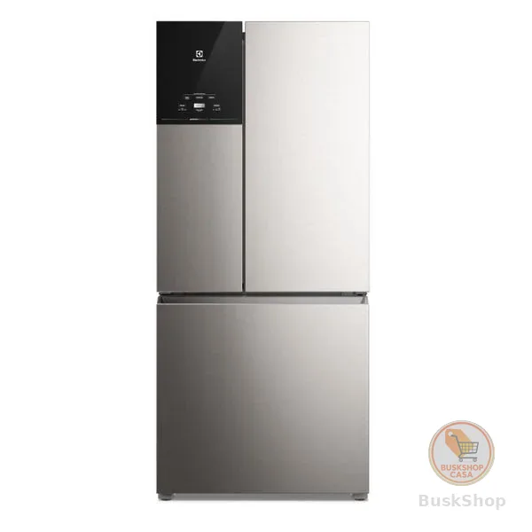 Geladeira Electrolux Frost Free Inverter 590L AutoSense 3 Portas Cor Inox Look IM8S