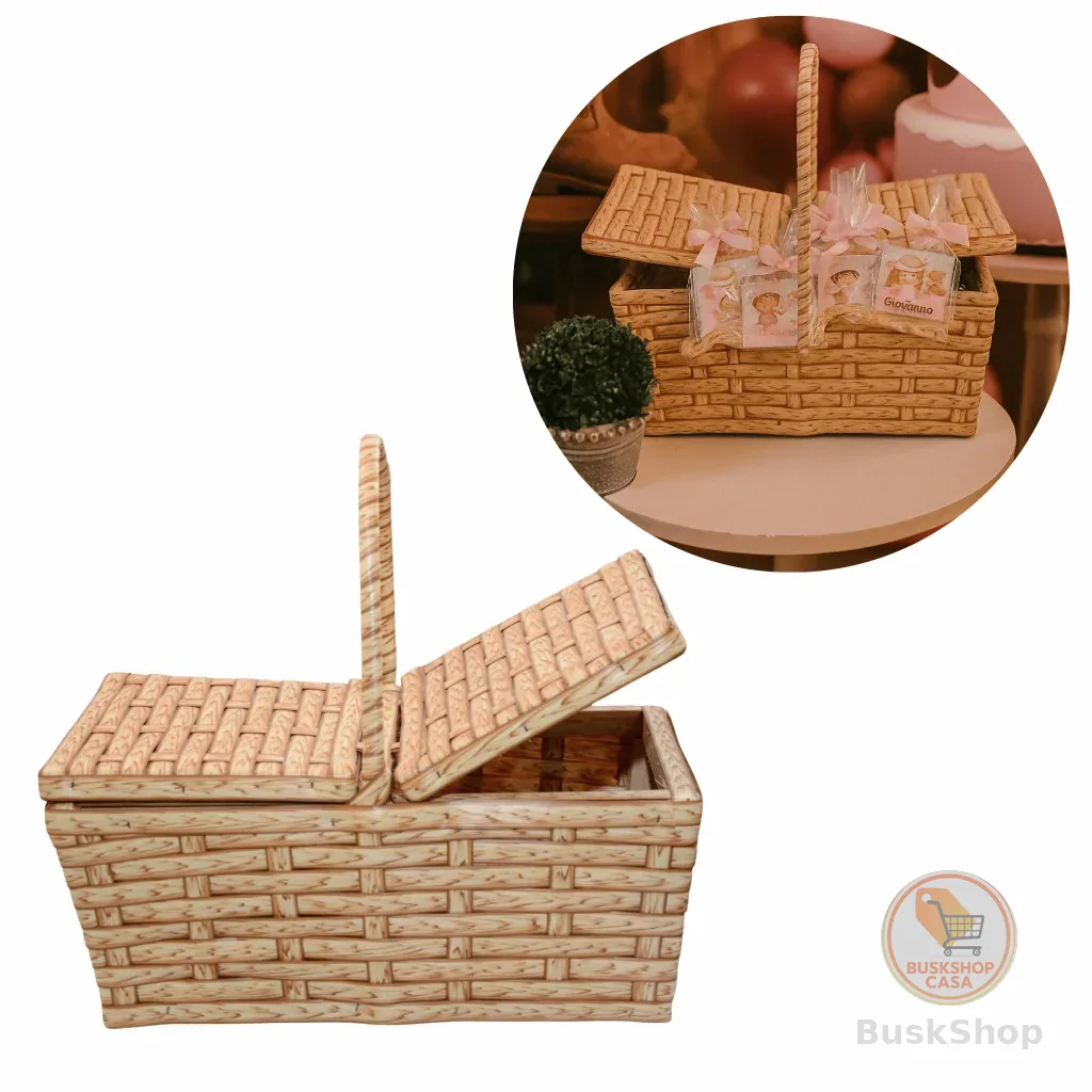 Cesta de piquenique Pequena 28x16,5x14