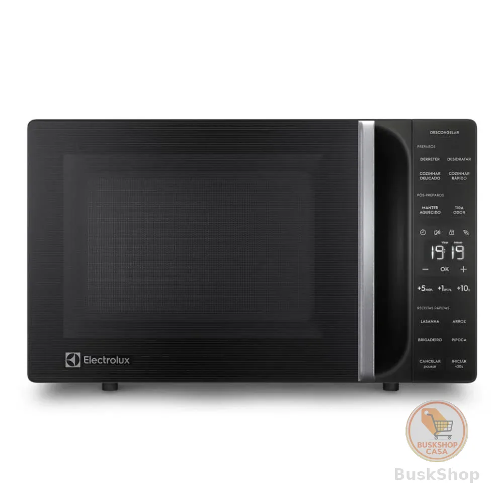 Micro-ondas Electrolux 23L Preto Efficient com Descongelamento Assistido 127v ME23P