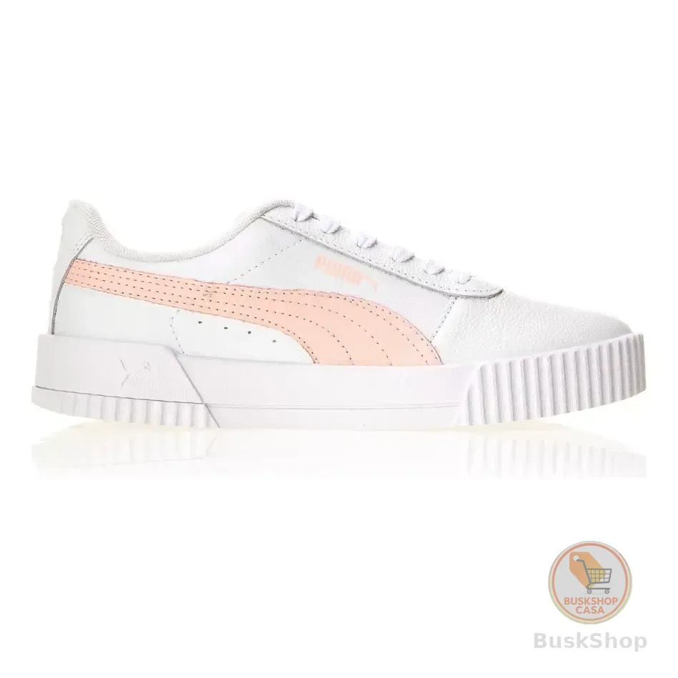 Tênis Casual Feminino Carina Lux Puma Branco E Rosa Liso 38