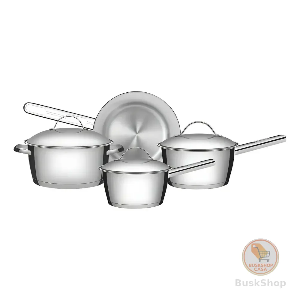 Jogo De Panelas Com 4 Peças Aço Inox Allegra Tramontina