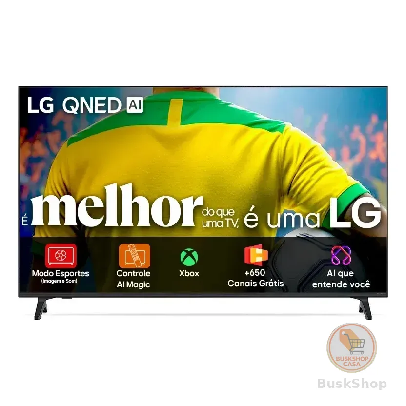 Smart Tv 4k 86" LG Qned73 Portal De Games Processador Ai 7 Ger8 4k Super Upscaling Google Cast Integrado Controle Ai Magic Webos 25 Modo Esportes Alerta De Esportes