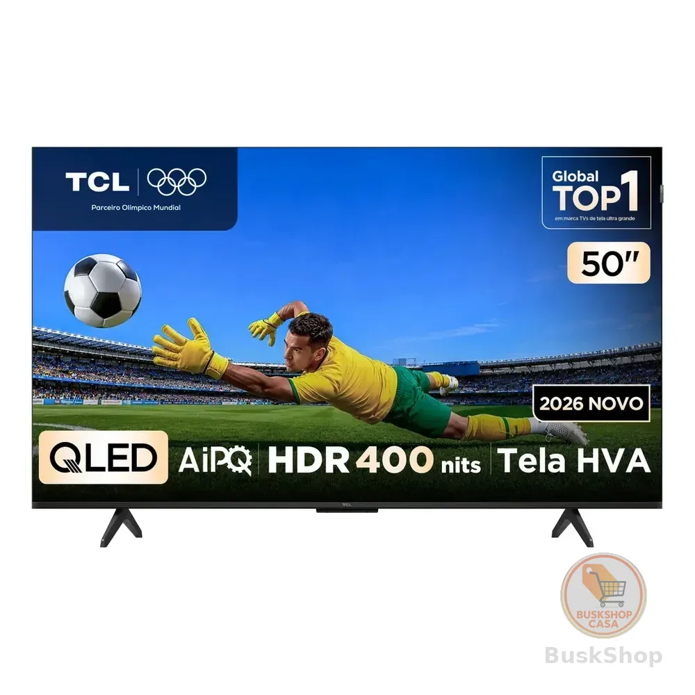 Smart Tv Tcl 50 Polegadas Qled 4k P7l Wifi Bluetooth Google Tv Hdr10+ 120 Hz Vrr Aipq 50p7l