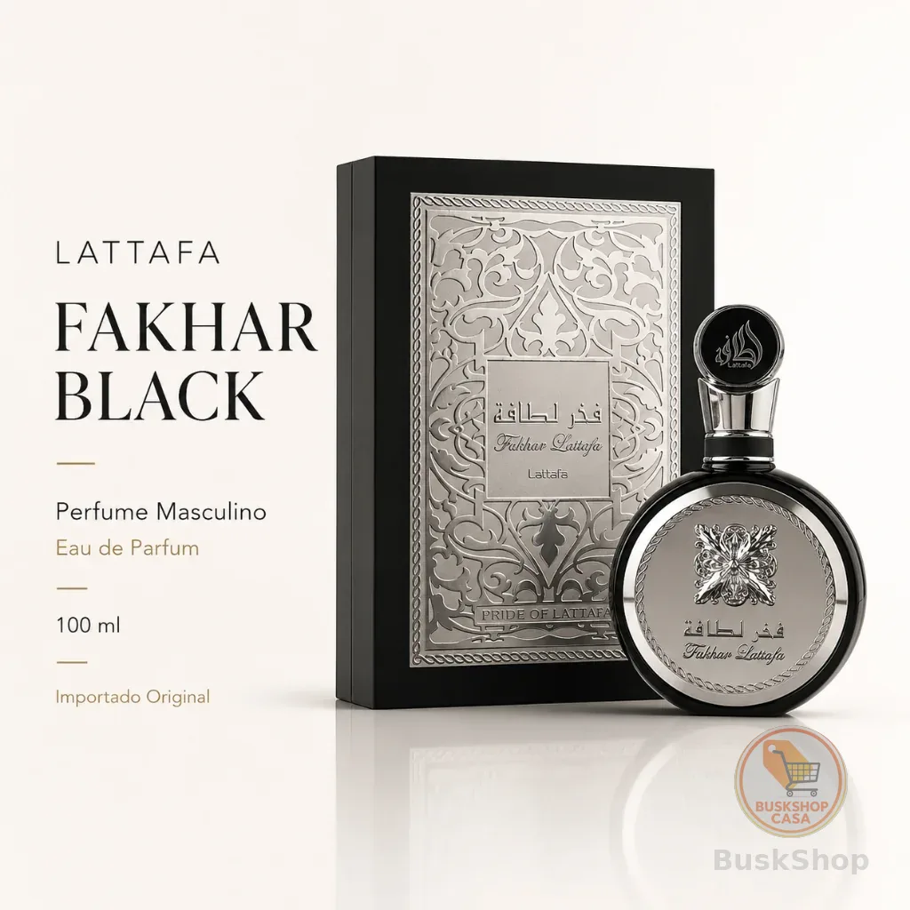 Lattafa Fakhar Black EDP 100ml，Ideal para uso diário e encontros noturnos，Perfume Masculino