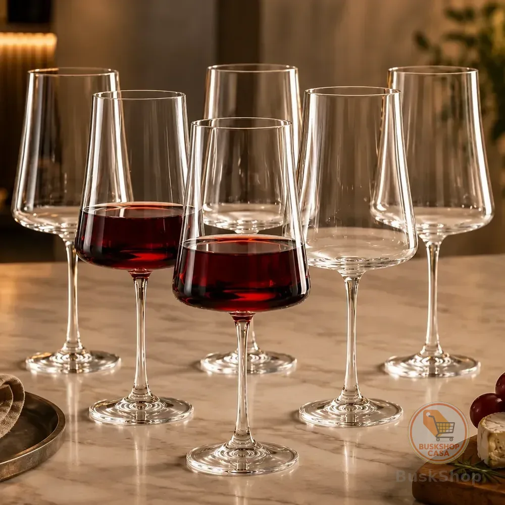 Jogo 6 Taça Cristal Titanium Vinho Tinto 660ml Xtra Bohemia Cristal