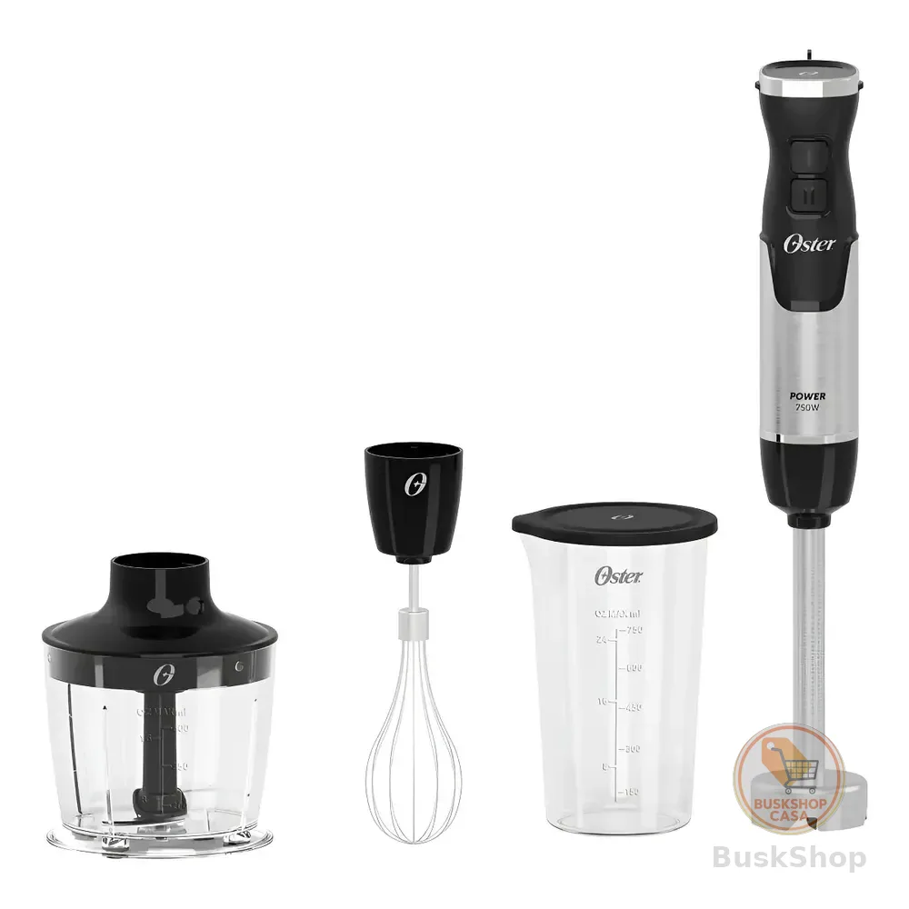 Mixer Power Oster Black Inox 750w 3 Em 1 Omix570 Prata 127v