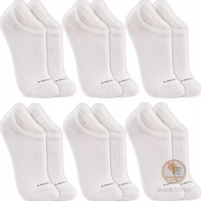 Kit Com 6 Pares De Meia Soquete Algodão Adulto Lupo Sport