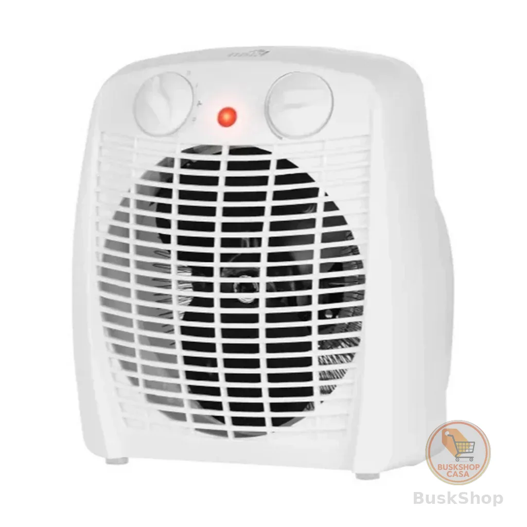 Aquecedor De Ambiente Elétrico 1500W Premium 127v/220v Sala Cozinha Escritório Portátil Branco Preto Kian