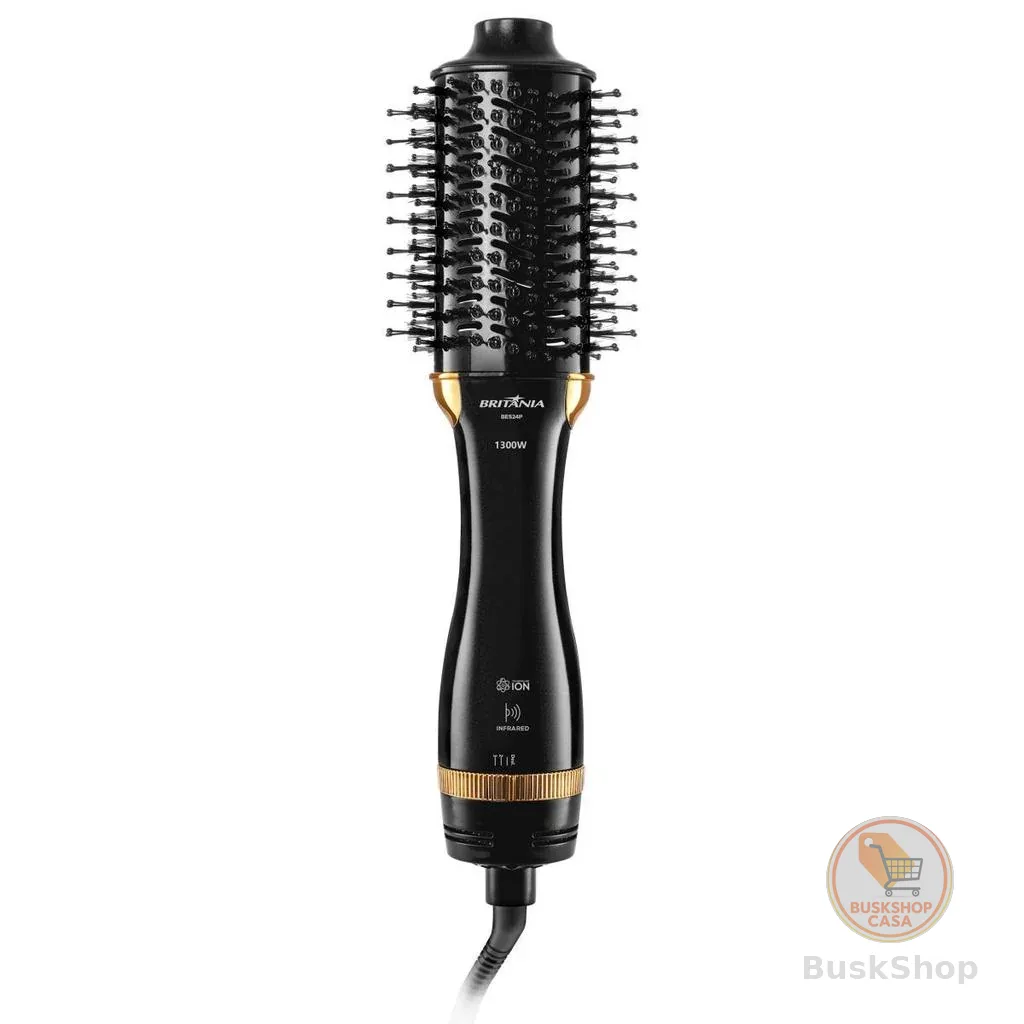 Escova Secadora Britânia Nanocerâmica 1300W Infrared BES24P