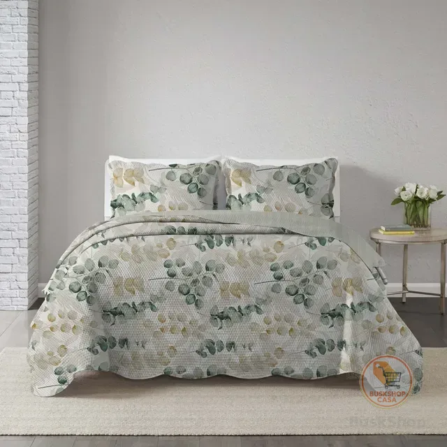 Colcha King Gigante Matelasse Estampas Cobre Leito Linda