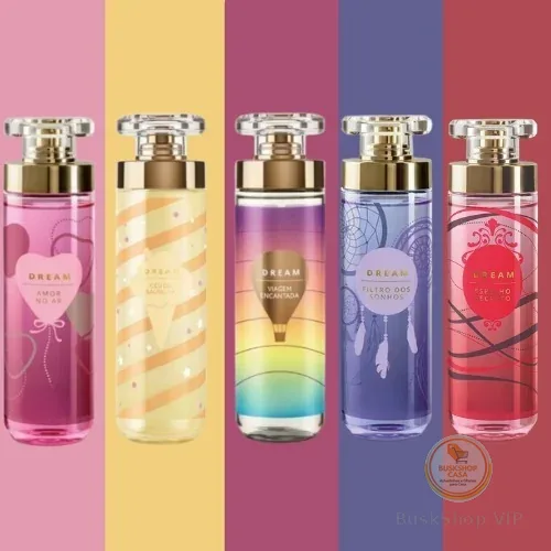 KIT 5 BODY SPLASH DREAM: A jornada completa entre o Céu de Baunilha e a Viagem Encantada.