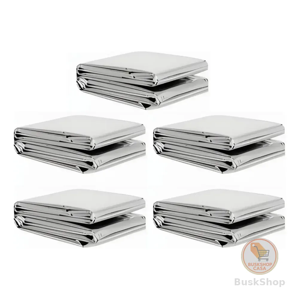 5 Cobertor Manta Térmicas Aluminizada Isolante Calor Camping