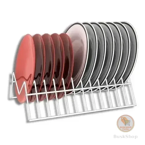 Suporte De Prato Vertical Organizador Armário Dicarlo Branco