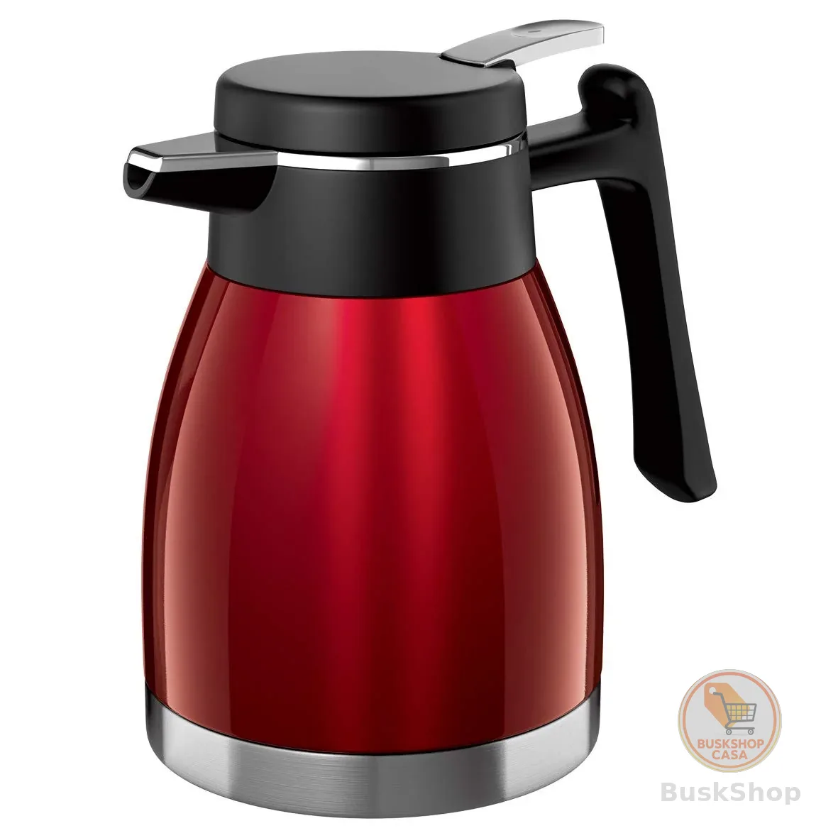 Euro Home - Bule Térmico Quebec 1,2 Litro, Vermelho - BT5508-VM