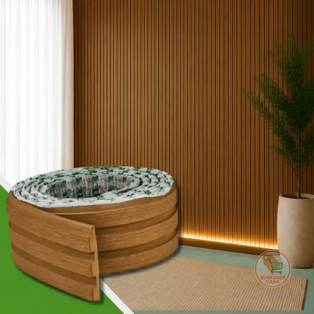 Painel Madeira Ripado Laminado Linha Madeto 2,5m Cor Cinamomo Meu Rodapé
