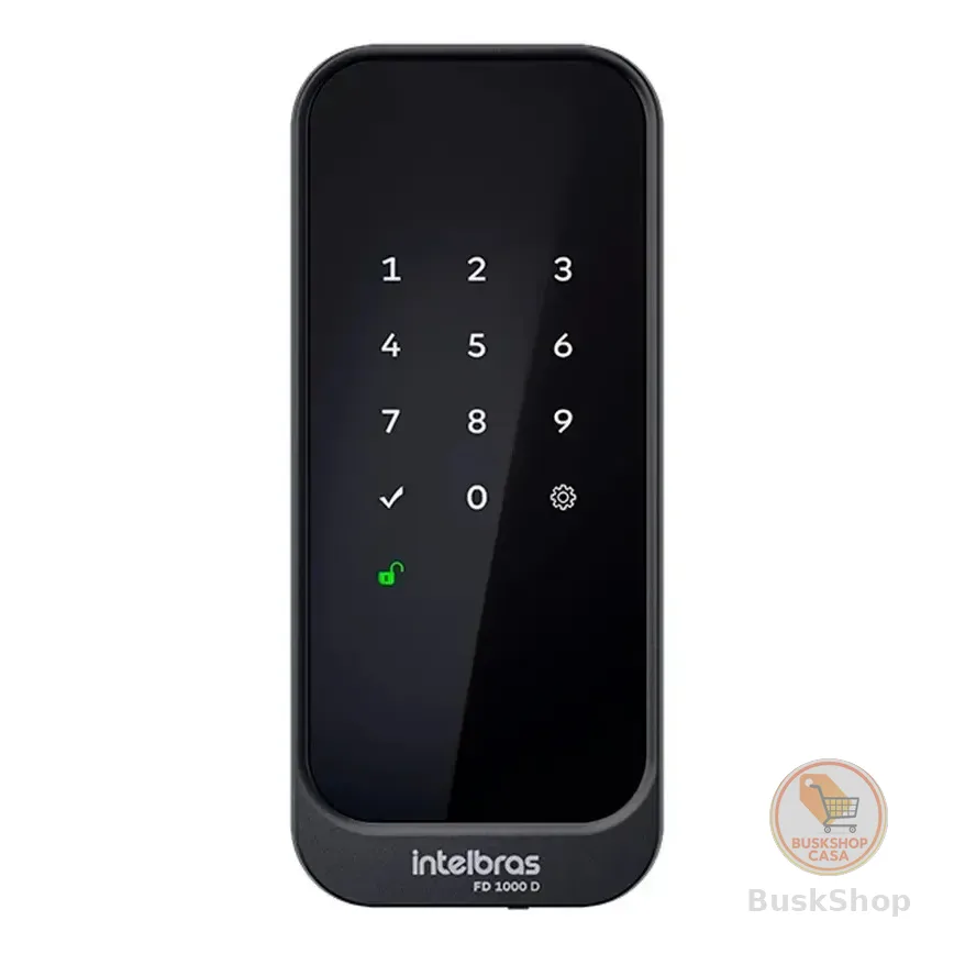 Fechadura Digital De Sobrepor Fd 1000 D Preta Intelbras Preto