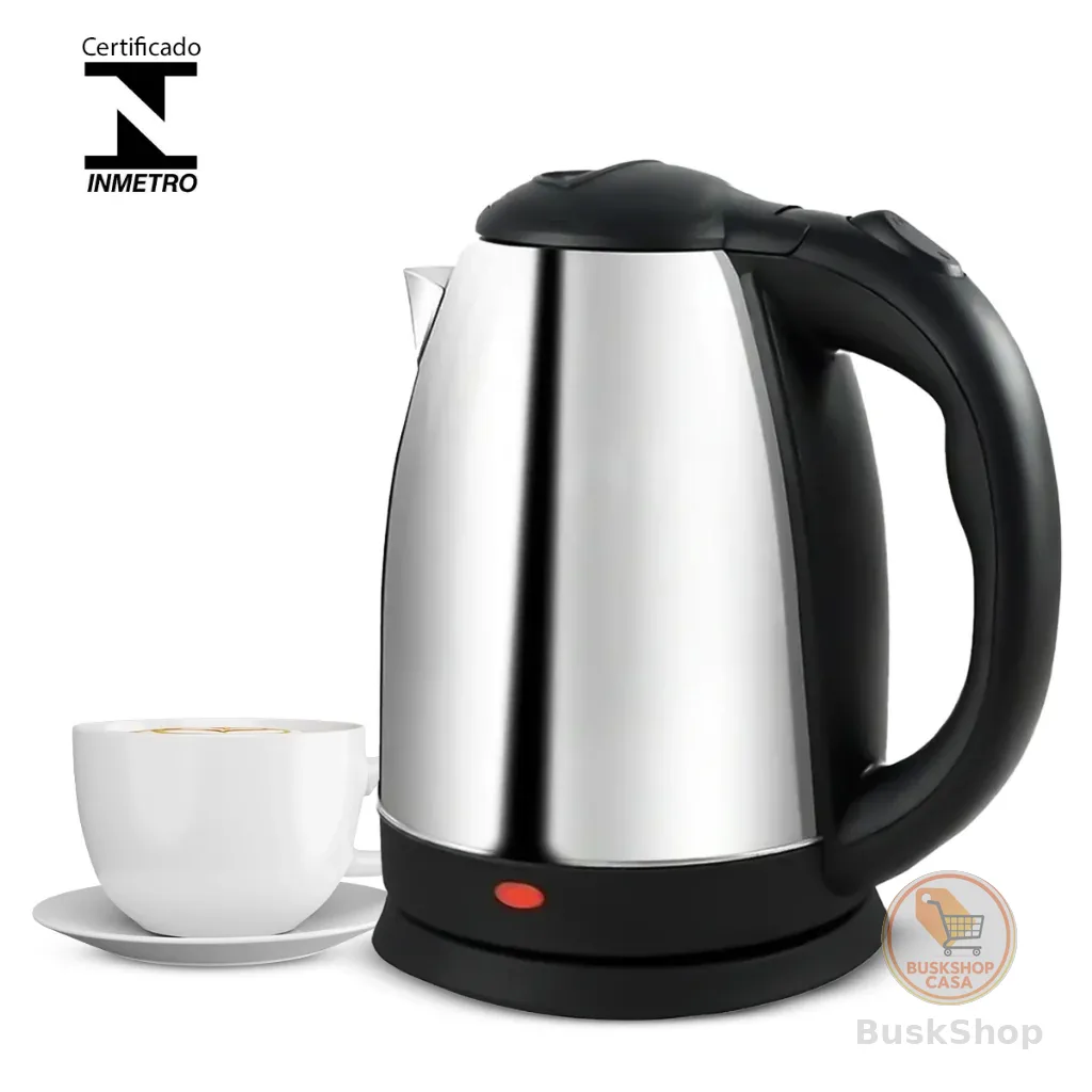 Chaleira Elétrica Térmica Bule Com Tampa Inox 1,8L