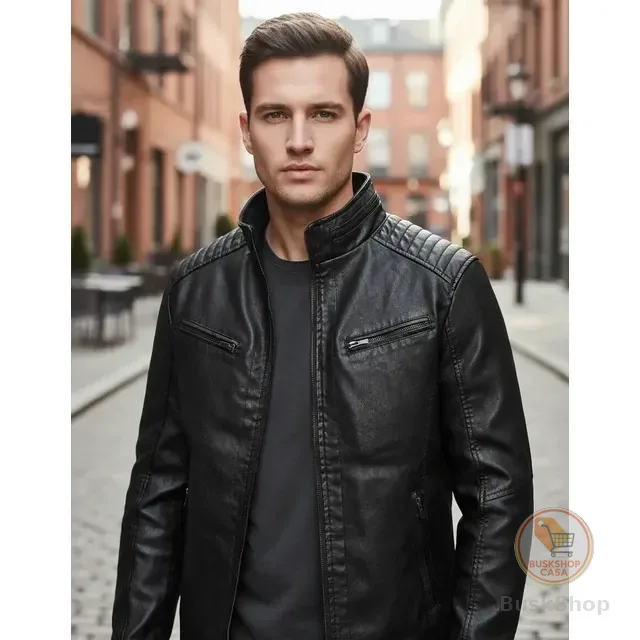 Jaqueta De Couro Masculina Slim Promoção Frio Inverno