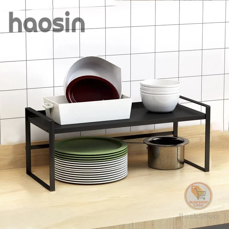 HAOSIN Prateleira De Cozinha Retrátil-Ajustável 35-65cm , Organizador Multiuso