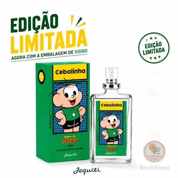 Perfume Cebolinha 25ml Edição Limitada Frasco De Vidro