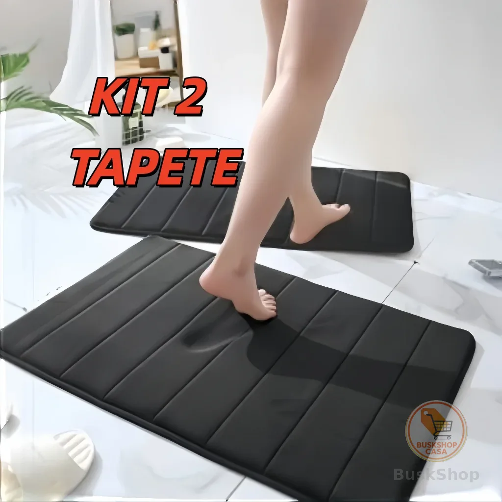 Tapete Soft Macio Antiderrapante Banheiro Sala e Quarto Super Absorvente